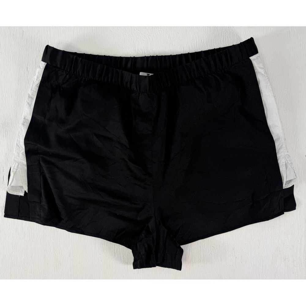 T Alexander Wang Athletic Track Lounge Shorts Black White Athleisure Luxury 10